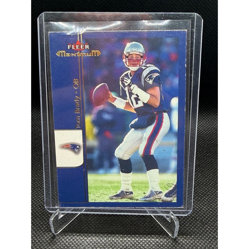 2002 Fleer Maximum Tom Brady 1 New England Patriots QB Football Card